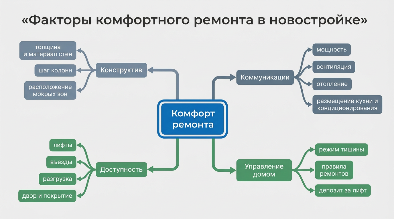Факторы комфортного ремонта